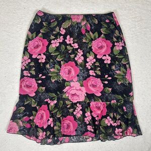 Notations Whimsigoth Cottage Core Ruffle Midi Skirt